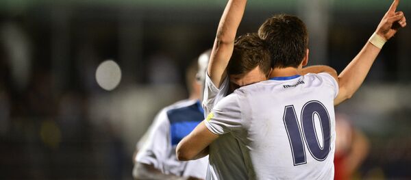 Футболисты сборной КР на матче Кыргызстан — Таджикистан. Архивное фото - Sputnik Кыргызстан