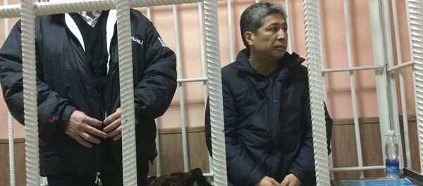 Подсудимые Хаджимурат Коркмазов и Данияр Нарымбаев в суде. Архивное фото - Sputnik Кыргызстан