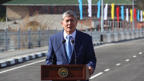 Президент Атамбаев открыл эстакадный мост в Оше - Sputnik Кыргызстан