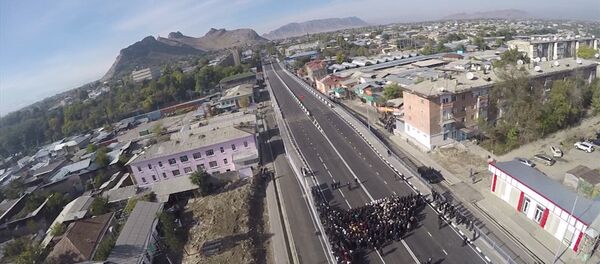 Президент Атамбаев открыл новый мост в южной столице - Sputnik Кыргызстан