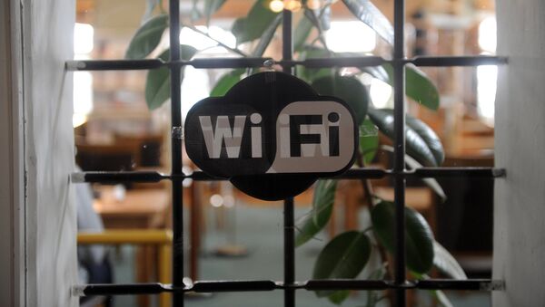 Значок о наличии Wi-Fi сети. Архивное фото - Sputnik Кыргызстан