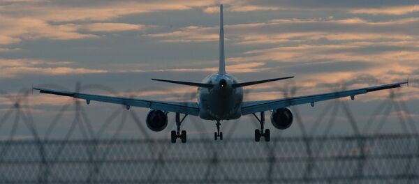 Самолетзаходит на посадку. Архивное фото - Sputnik Кыргызстан