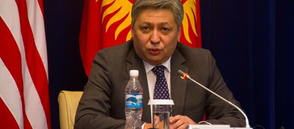 Министр иностранных дел Кыргызстана Эрлан Абдылдаев. Архив - Sputnik Кыргызстан