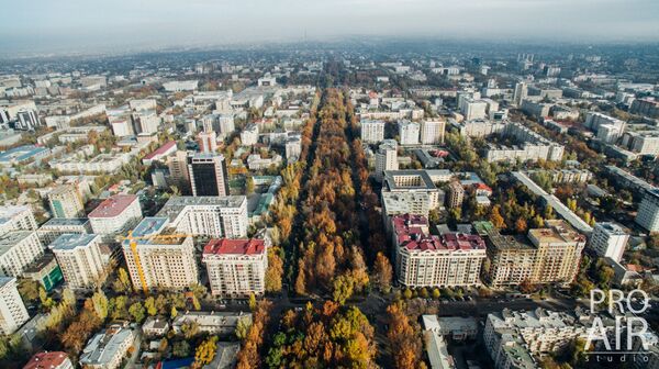 Бишкек шаары, бийиктиктен көрүнүш. - Sputnik Кыргызстан