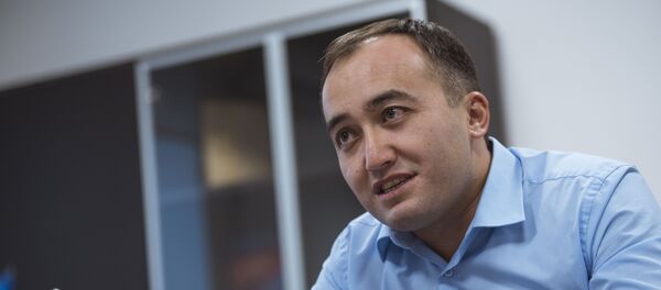 Генеральный директор ОТРК Илим Карыпбеков в своем кабинете. Архивное фото - Sputnik Кыргызстан