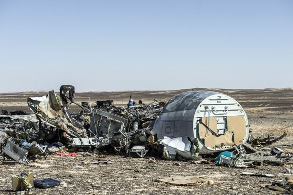 Поисковые работы на месте крушения российского самолета Airbus A321 в Египте. Архивное фото - Sputnik Кыргызстан