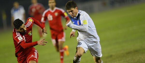 Футболисты на матче Кыргызстан — Иордания. Архивное фото - Sputnik Кыргызстан