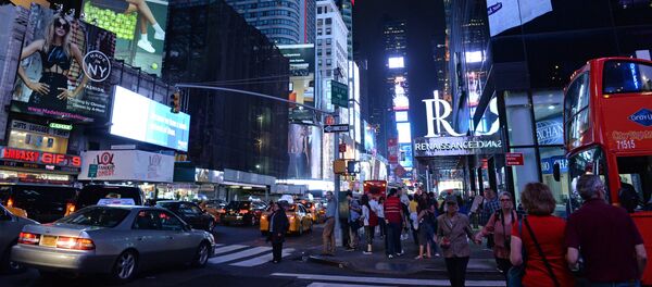 Площадь Таймс-сквер в Нью-Йорке. Архивное фото - Sputnik Кыргызстан