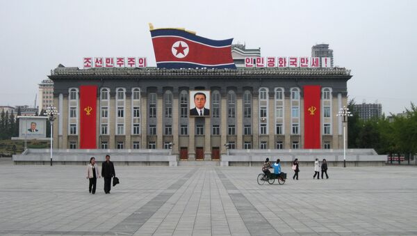 Центральная площадь имени основателя КНДР Ким Ир Сена в Пхеньяне. Архивное фото - Sputnik Кыргызстан