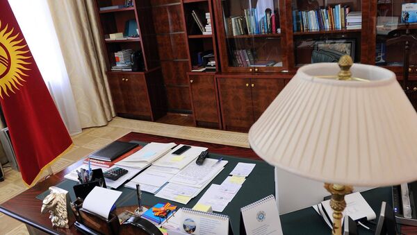 Рабочее место премьер-министра. Архивное фото - Sputnik Кыргызстан