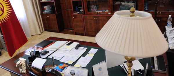 Рабочее место премьер-министра. Архивное фото - Sputnik Кыргызстан