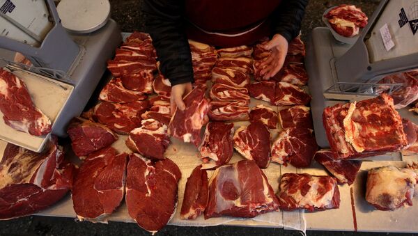 Торговля мясом. Архивное фото - Sputnik Кыргызстан