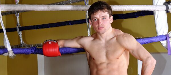 Кикбоксер Алексей Федосеев во время тренировок. Архивное фото - Sputnik Кыргызстан