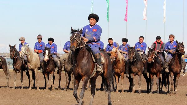 Команда по кок-бору Талас. Архивное фото - Sputnik Кыргызстан