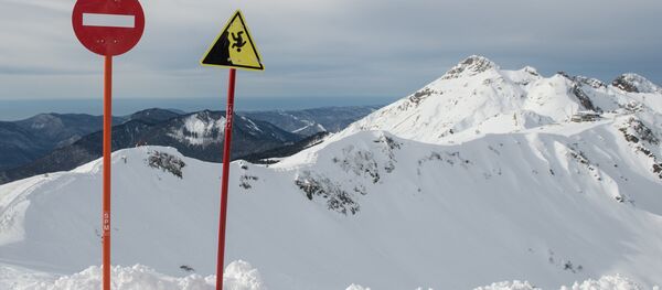 Тоо лыжа базадагы белгилер. Архив - Sputnik Кыргызстан