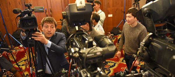 Журналисты на пресс-конференции. Архивное фото - Sputnik Кыргызстан