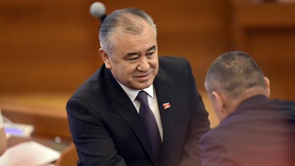 Ата Мекен партиясынын лидери Өмүрбек Текебаев. Архив - Sputnik Кыргызстан