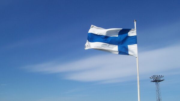 Государственный флаг Финляндии. Архивное фото - Sputnik Кыргызстан