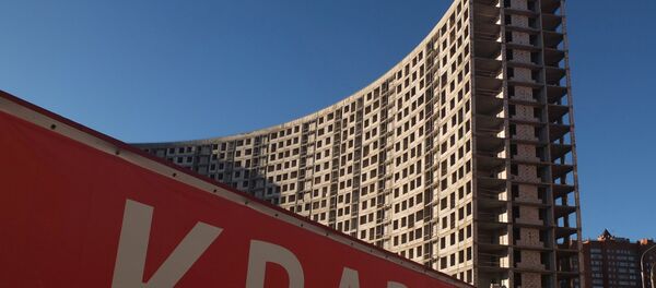 Строящийся жилой дом. Архивное фото - Sputnik Кыргызстан