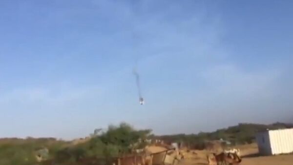 Истребитель F-16 ВВС Бахрейна разбился в Саудовской Аравии. Кадры инцидента - Sputnik Кыргызстан