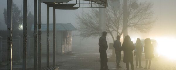 Аялдамада транспорт күтүп жаткан адамдар. Архив - Sputnik Кыргызстан