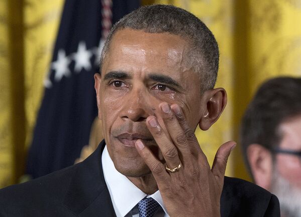 Выступление президента США Барака Обамы по ужесточению контроля за оружием у населения, Вашингтон - Sputnik Кыргызстан