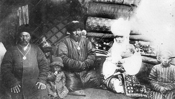 Байыркы сүрөттөгү кыргыздар. Архив - Sputnik Кыргызстан