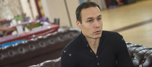 Вратарь национальной сборной Кыргызстана Павел Матяш. Архивное фото - Sputnik Кыргызстан