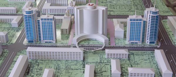 Бишкек шаарынын борборунун макети. Архив - Sputnik Кыргызстан
