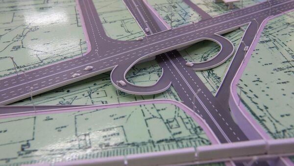 План моста в одном из пересечении центральных улиц Бишкека. Архивное фото - Sputnik Кыргызстан