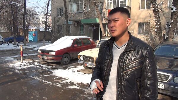 Жол кайгуул кызматынын инспектору айдоочу колун кантип сындырганын айт - Sputnik Кыргызстан