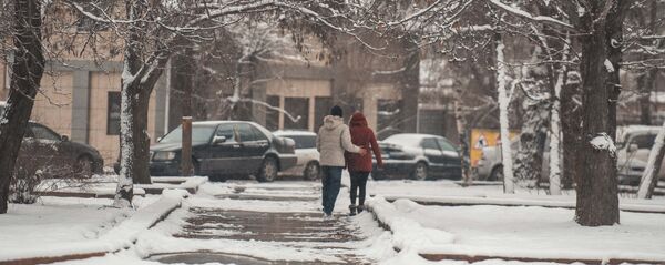 Пара на улице Бишкека. Архивное фото - Sputnik Кыргызстан