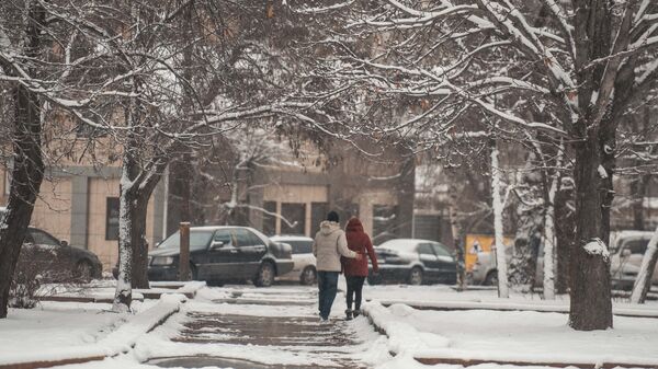 Пара на улице Бишкека. Архивное фото - Sputnik Кыргызстан