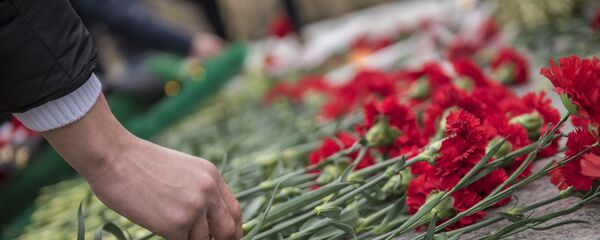 Гвоздики на памятнике. Архивное фото - Sputnik Кыргызстан