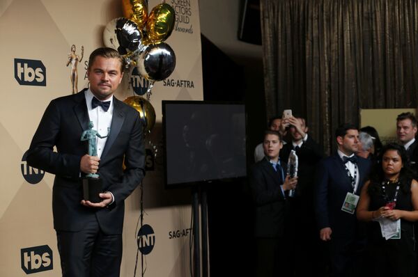 Голливудский актер Леонардо Ди Каприо на вручении награды SAG Awards. - Sputnik Кыргызстан