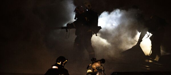 Пожар на швейном предприятии на востоке Москвы. Архивное фото - Sputnik Кыргызстан