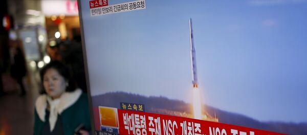 Кадры запуска ракеты в КНДР. Архивное фото - Sputnik Кыргызстан