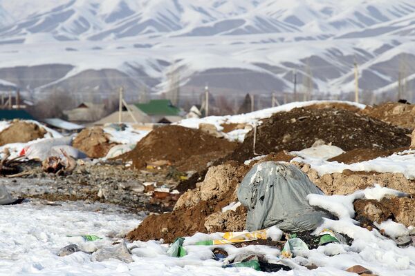 Мусорная свалка в городе Джалал-Абад  - Sputnik Кыргызстан