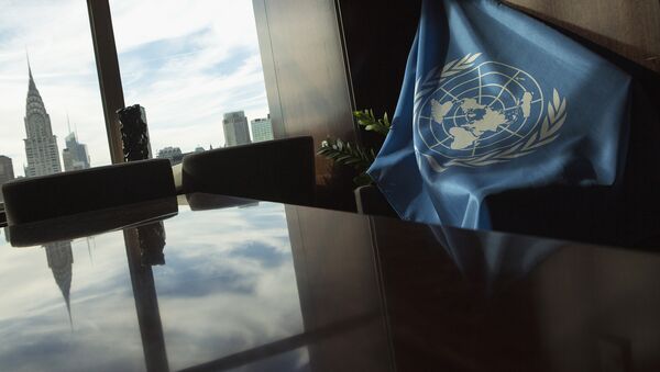 Флаг Организации объединенных наций. Архивное фото - Sputnik Кыргызстан