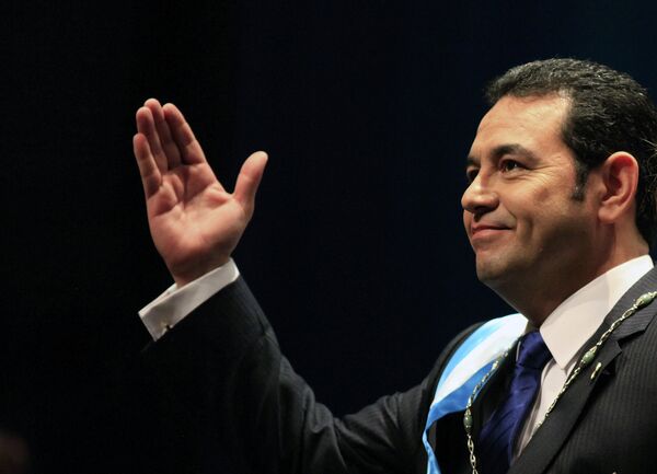 Новый президент Гватемалы Джимми Моралес. Архивнео фото - Sputnik Кыргызстан