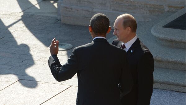 Президент России Владимир Путин и Президент Соединенных Штатов Америки Барак Обама. Архивное фото - Sputnik Кыргызстан