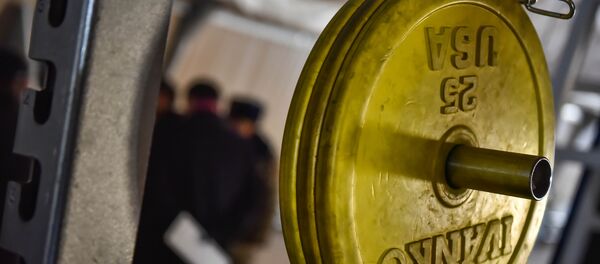 Железный блин в тренажерном зале. Архивное фото - Sputnik Кыргызстан