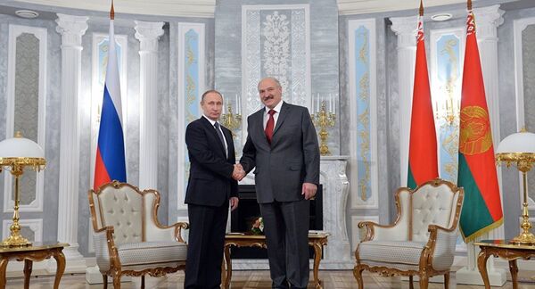 Президент России во время встречи с главой Беларуси Александром Лукашенко - Sputnik Кыргызстан