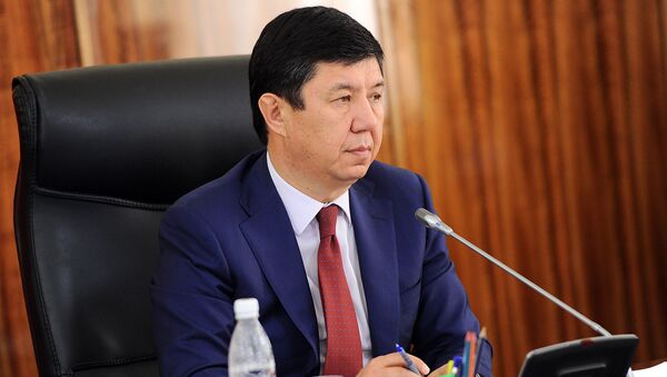 Премьер-министр Темир Сариев на заседании правительства . Архивное фото - Sputnik Кыргызстан