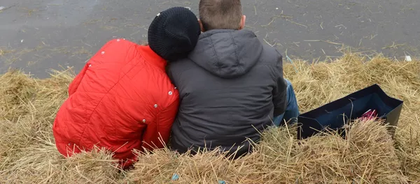 Трехметровый сеновал для влюбленных появился в парке Горького к Дню святого Валентина Трехметровый сеновал для влюбленных появился в парке Горького к Дню святого Валентина - Sputnik Кыргызстан