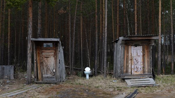 Туалет в деревне. Архивное фото - Sputnik Кыргызстан