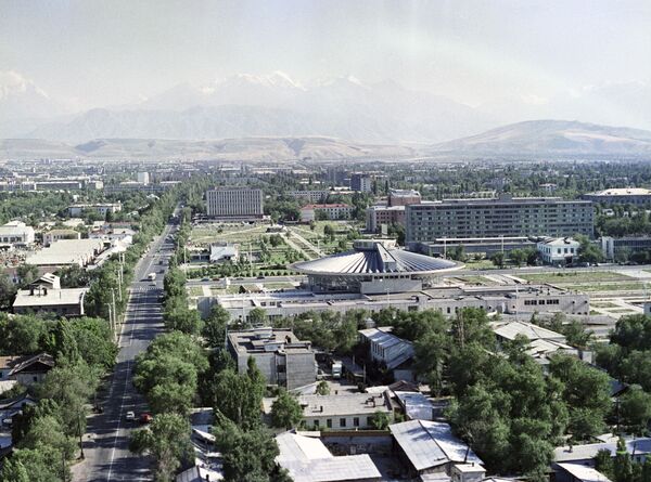 Общий вид одно из районов города Фрунзе. Архивное фото - Sputnik Кыргызстан