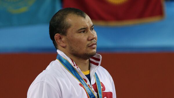 Бронзовый призер из Кыргызстана Жанарбек Кенжеев. Архивное фото - Sputnik Кыргызстан