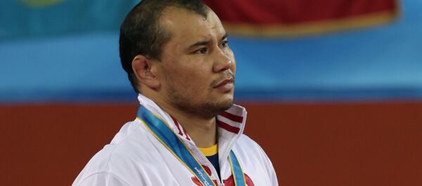 Борец греко-римского стиля Жанарбек Кенжеев. Архивнео фото - Sputnik Кыргызстан