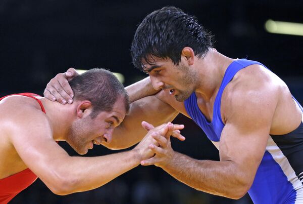 Кыргызстанский борец по греко-римской борьбе Магомед Мусаев Кыргызстанский борец по греко-римской борьбе Магомед Мусаев - Sputnik Кыргызстан